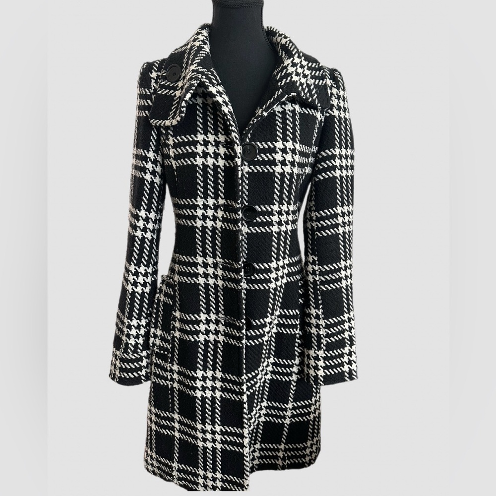 Checkered pea coat Charlotte York